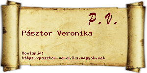 Pásztor Veronika névjegykártya