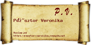 Pásztor Veronika névjegykártya