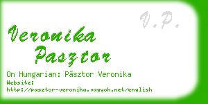 veronika pasztor business card