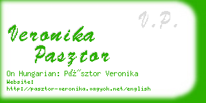 veronika pasztor business card